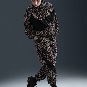 Nike Sportswear Trend Woven Leopard AOP Jacket & Pants Set | Size S